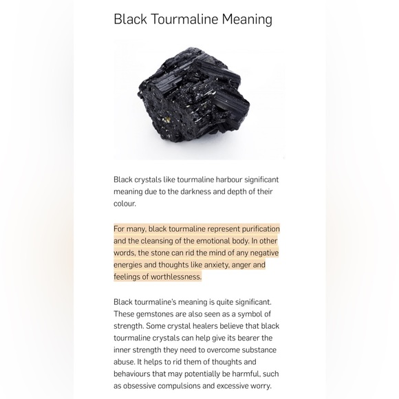 Black Tourmaline Crystal Point pendant with silver 18 inch chain. - Picture 7 of 7